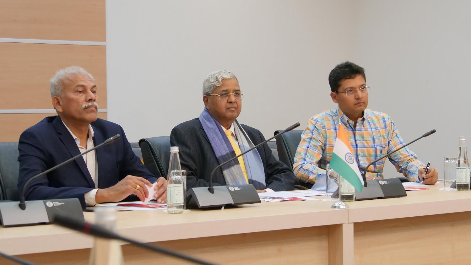The Moscow Chamber of Commerce and Industry hosted a meeting of the Chamber's management with a delegation from the Chamber of Commerce and Industry of Bharat (Kolkata, India)