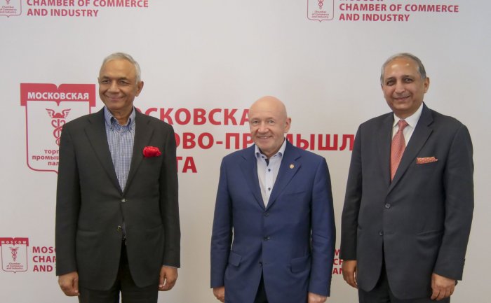 The MCCI President of the Moscow Chamber of Commerce and Industry  received a delegation from India