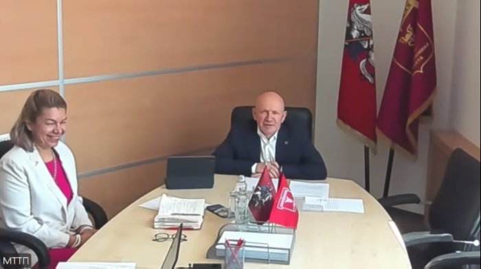 Президент МТПП Владимир Платонов провел встречу с Председателем БелТПП Михаилом Мятликовым