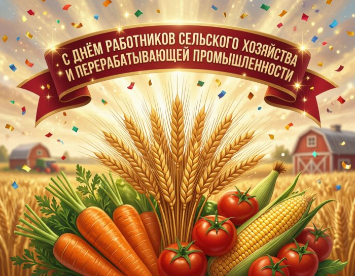 С Днём работников сельского хозяйства и перерабатывающей промышленности!
