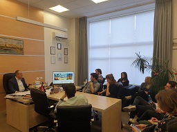 The Vice-President, Mr. Suren Vardanyan, met with students from France at the Moscow Chamber of Commerce and Industry.