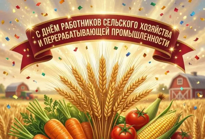 С Днём работников сельского хозяйства и перерабатывающей промышленности!
