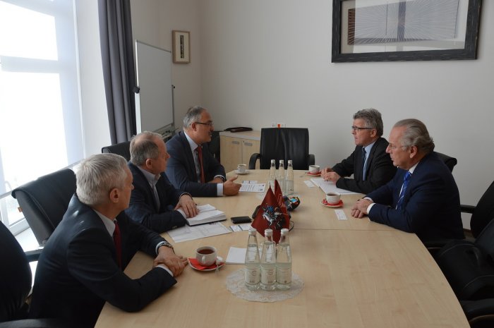 The Vice-President of the Moscow Chamber of Commerce and Industry Mr. Suren Vardanyan, met with the Trade counselor of the Embassy of Austria in Russia, Mr. Rudolf Lukavsky