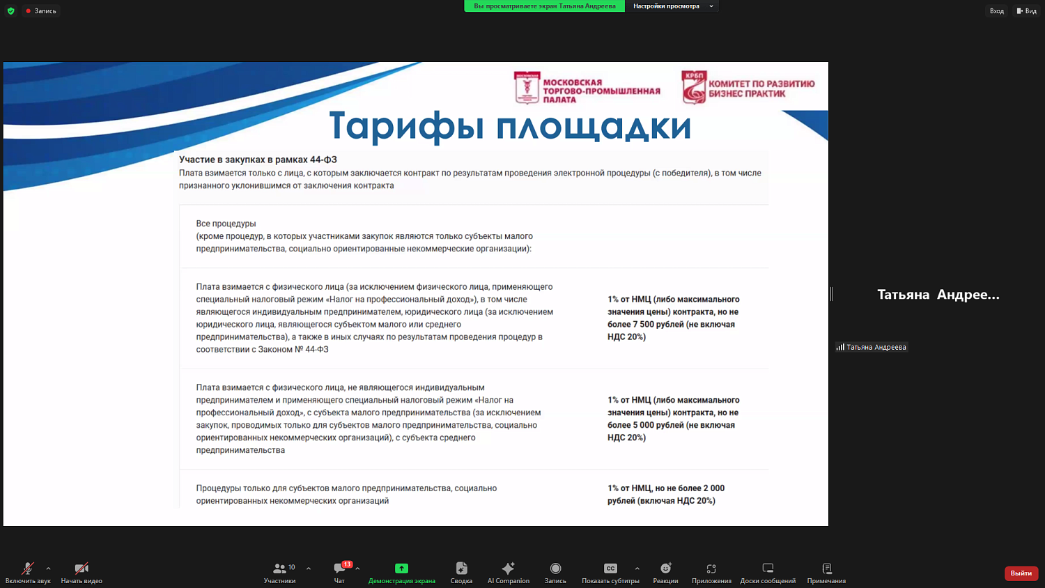 Предпринимателям рассказали, как стать участником госзакупок или получателем гранта