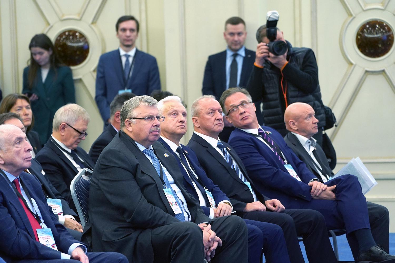 Владимир Платонов выступил на российском-белорусском Форуме «Рубежи Союзного государства»