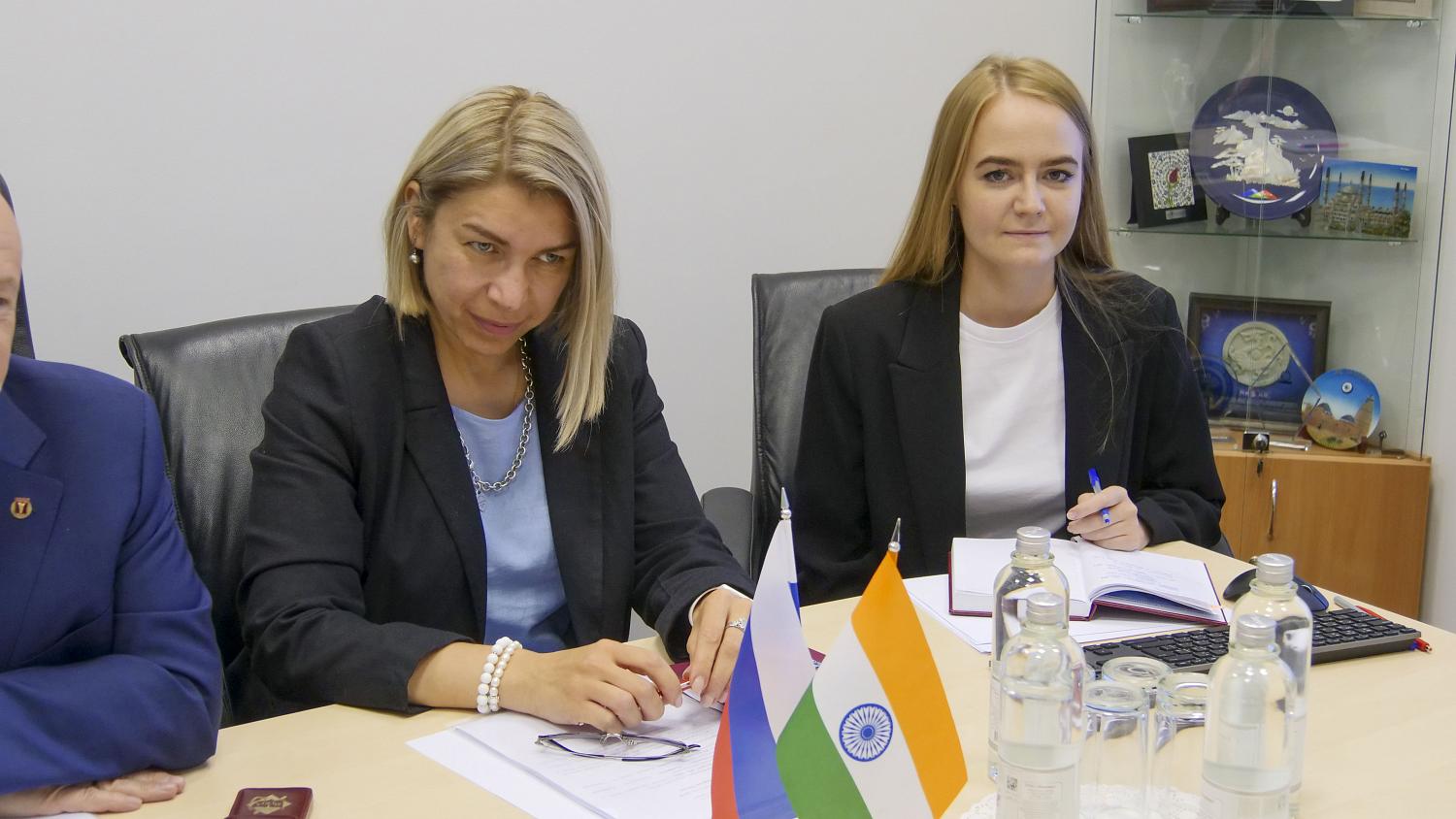 The MCCI President of the Moscow Chamber of Commerce and Industry  received a delegation from India