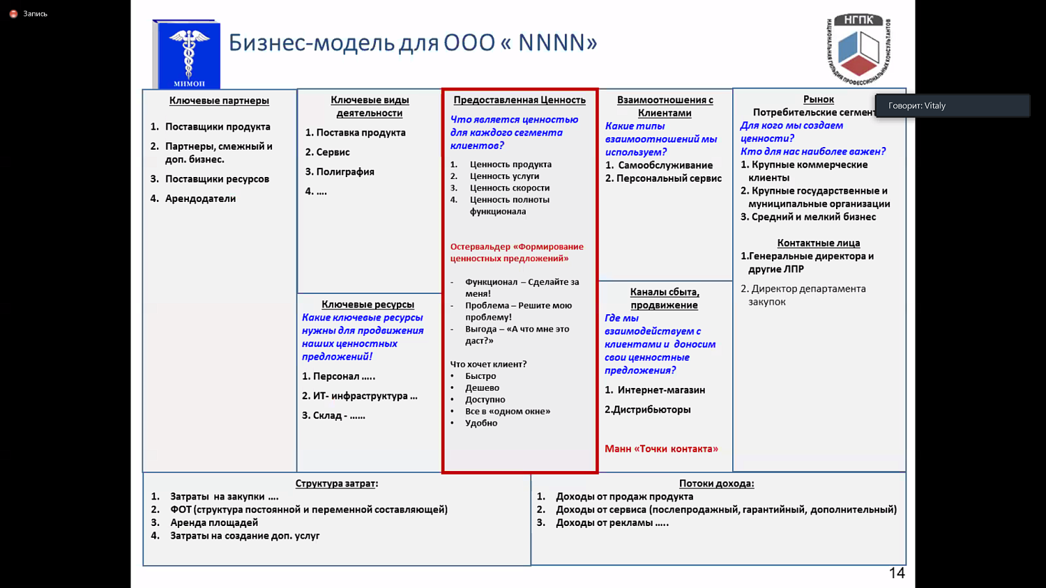 На вебинаре обсудили бизнес-планирование 