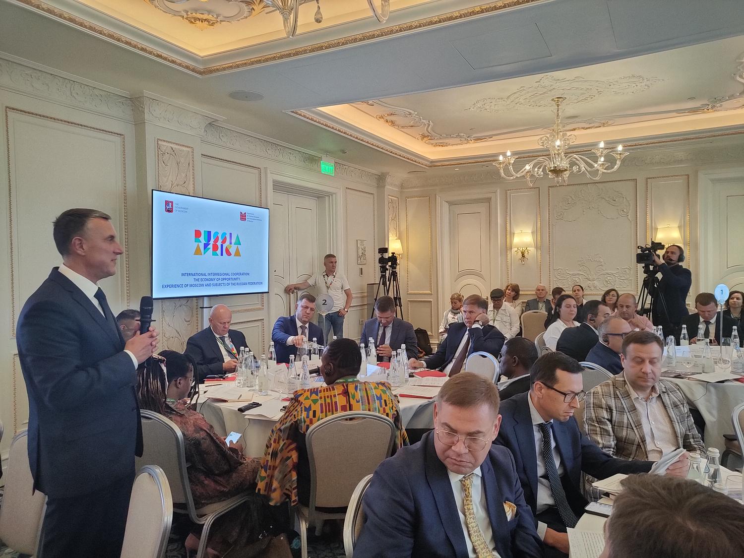 Владимир Платонов представил на полях форума «Россия-Африка» потенциал ТПП как инструмента развития сотрудничества регионов