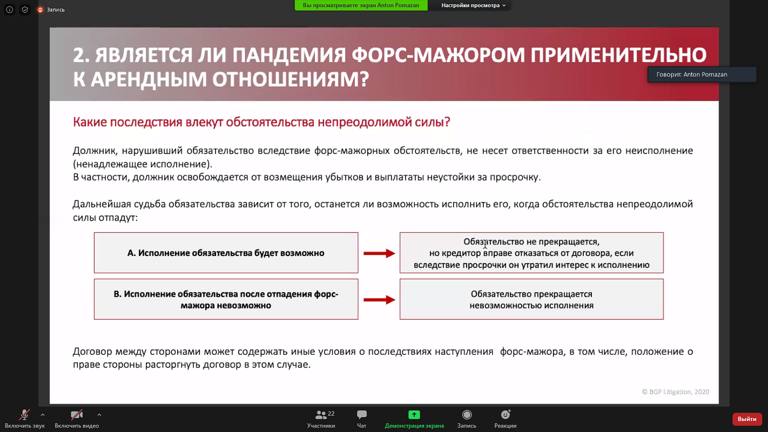 Влияние пандемии на арендные отношения
