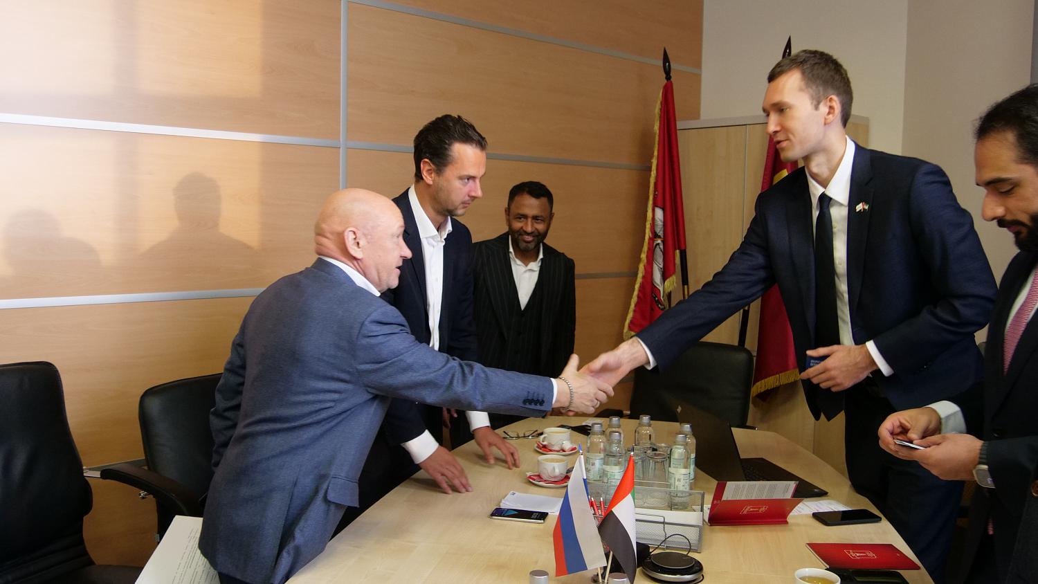 The Moscow and Dubai entrepreneurs discussed viable areas of cooperation